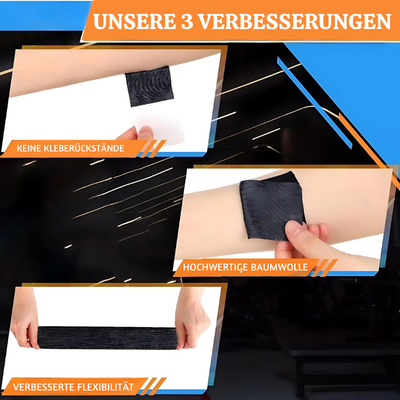 StabiliTape™ – Wasserdichtes Vorge­schnittenes Schulter-Tape