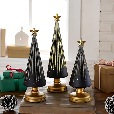 StarryFir™ – Leuchtende Glas-LED-Weihnachtsbäume