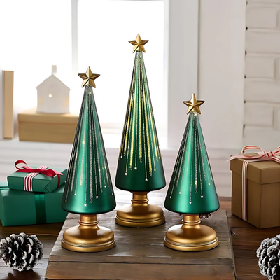 StarryFir™ – Leuchtende Glas-LED-Weihnachtsbäume