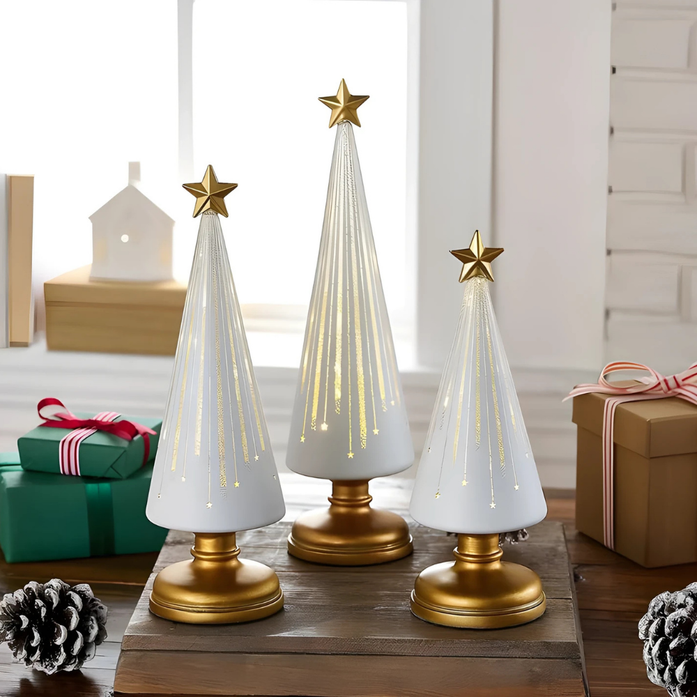 StarryFir™ – Leuchtende Glas-LED-Weihnachtsbäume
