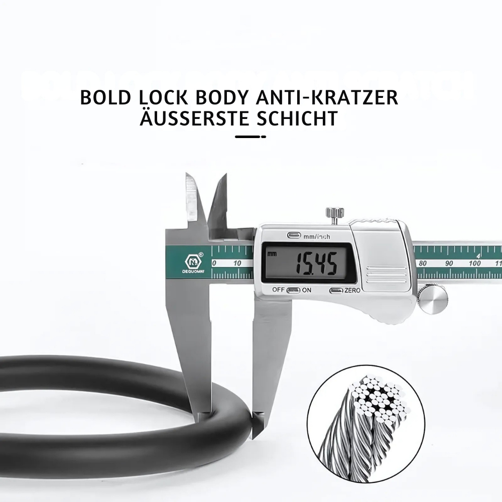SteelRing™ – Tragbares Diebstahlsicheres Fahrradschloss