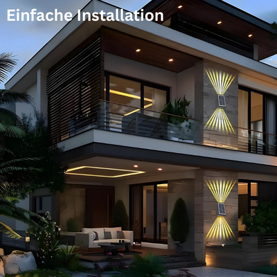 SunWave™ – Wasserdichte Solar-Außenwandleuchten