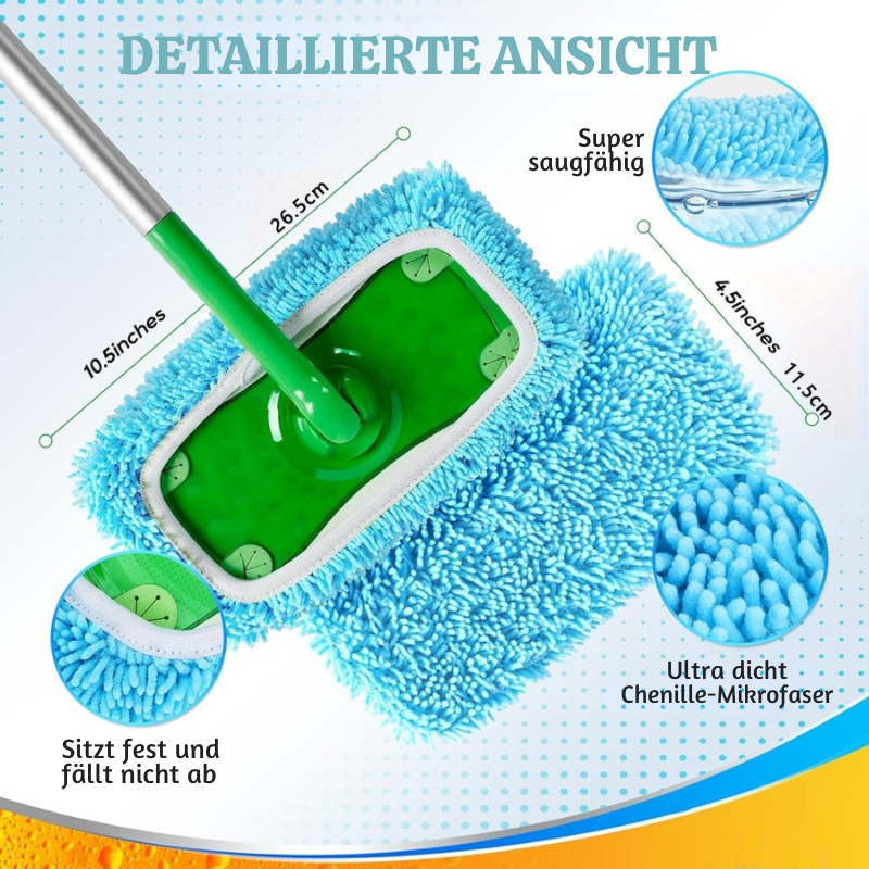 SwiftClean™ – Wiederverwendbare Mikrofaser-Wischpads