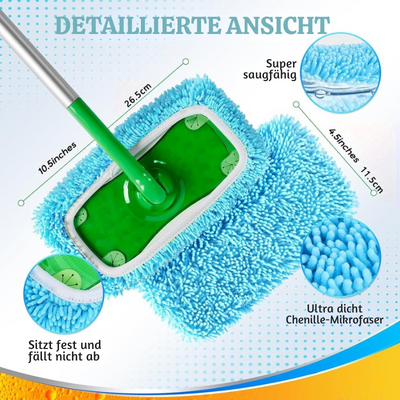 SwiftClean™ – Wiederverwendbare Mikrofaser-Wischpads