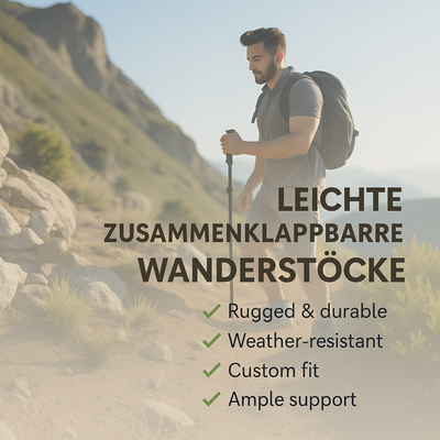 TerraGrip™ – Leichte Zusammenklappbare Wanderstöcke
