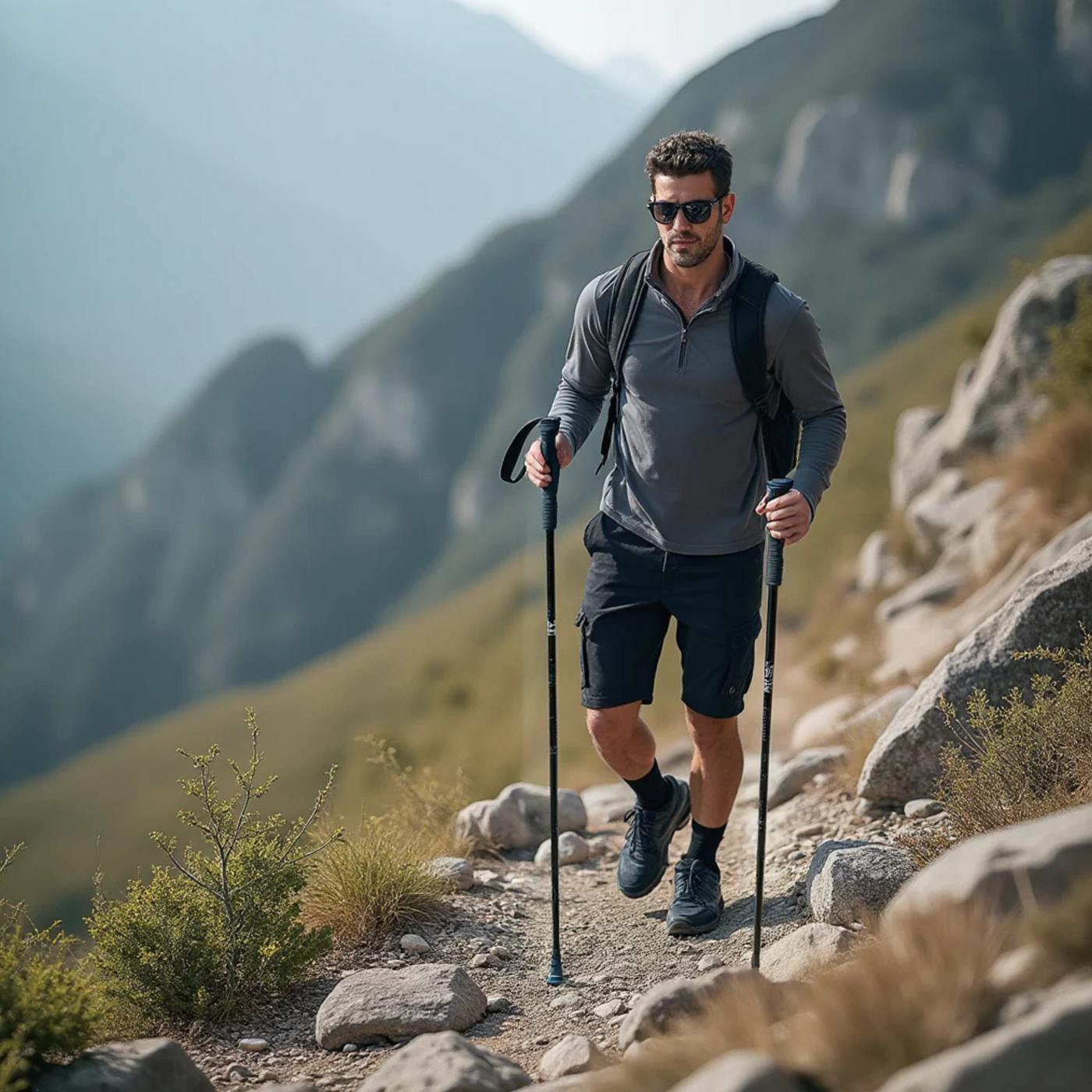 TerraGrip™ – Leichte Zusammenklappbare Wanderstöcke