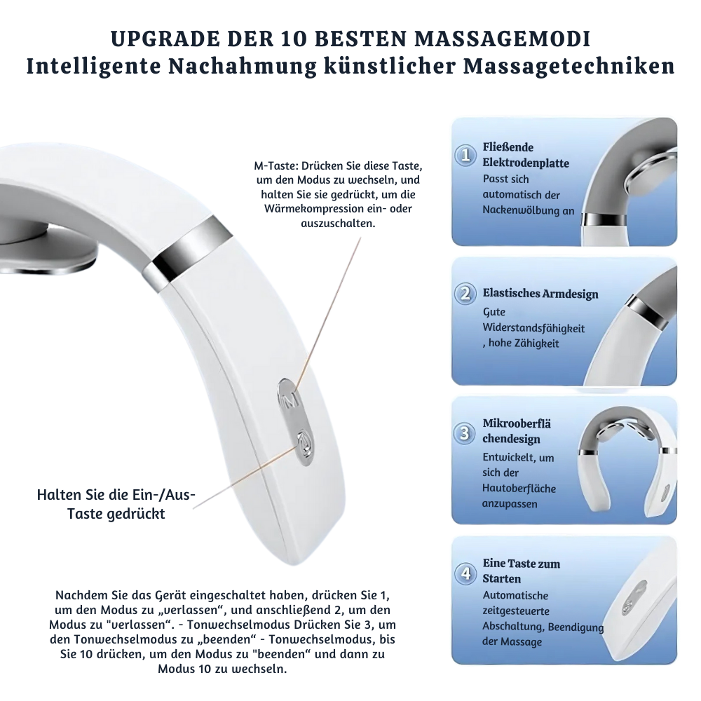 TheraPulse™ – Stresslinderndes Nackentherapie-Massagegerät