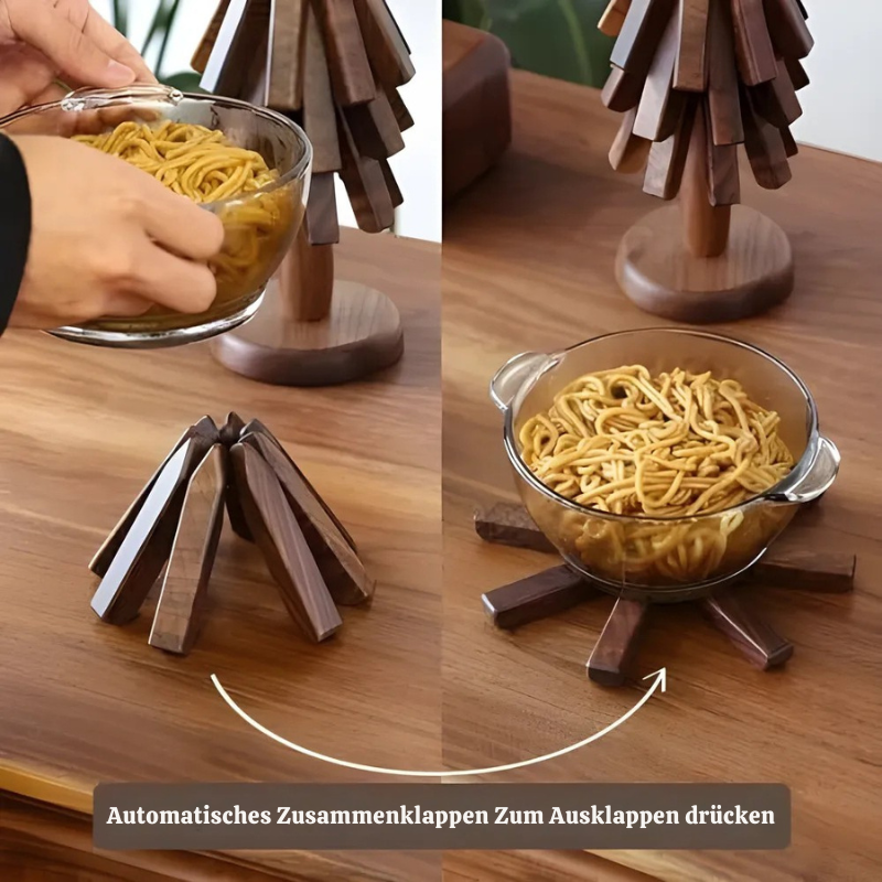 Trivetree™ - Handgefertigter Untersetzer Aus Holz