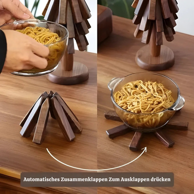 Trivetree™ - Handgefertigter Untersetzer Aus Holz