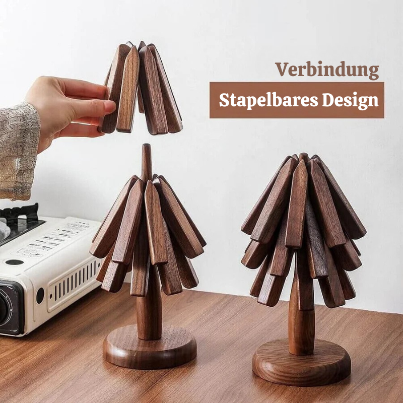 Trivetree™ - Handgefertigter Untersetzer Aus Holz