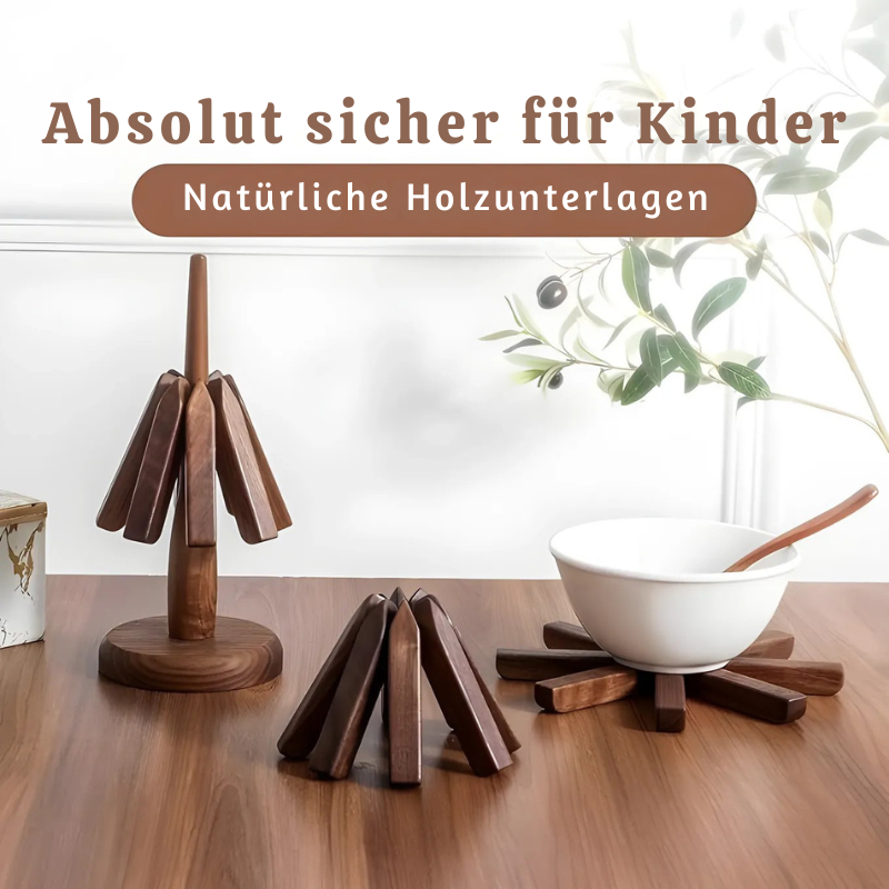 Trivetree™ - Handgefertigter Untersetzer Aus Holz
