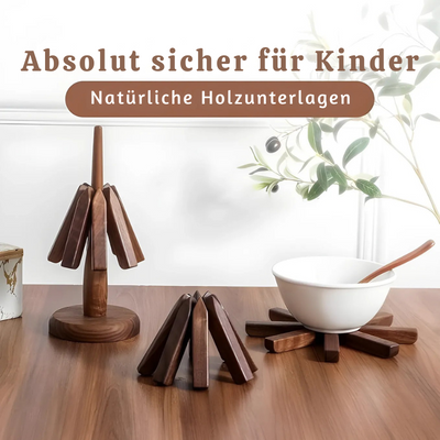Trivetree™ - Handgefertigter Untersetzer Aus Holz
