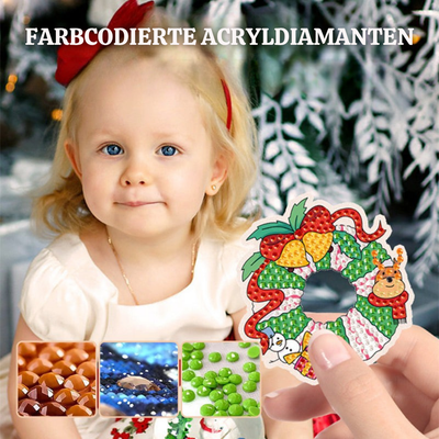 TwinkleCraft™ – Weihnachts DIY Diamant Malerei Schlüsselanhänger Set