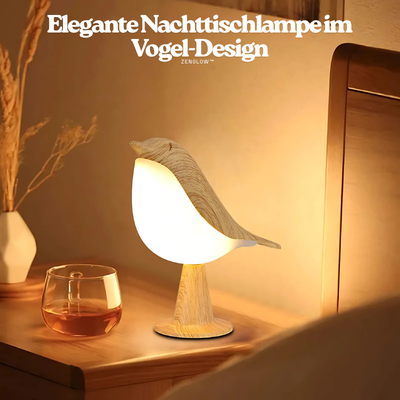 ZenGlow™ – Elegante Nachttischlampe im Vogel-Design