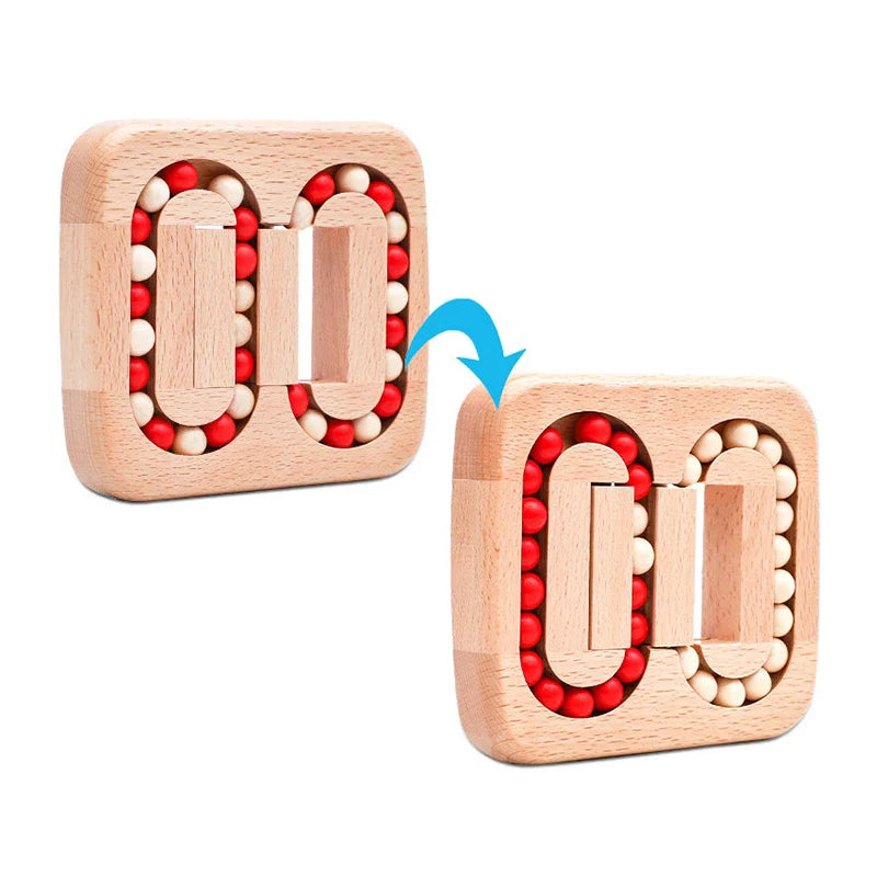 LoopLogic™ – Handgehaltenes Holzperlen-Puzzlespiel