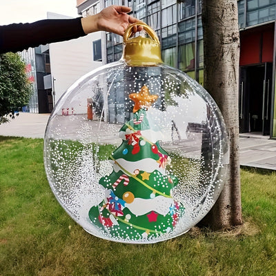 GlitzGlobe™ – Aufblasbare LED Weihnachtsleuchtkugel Dekoration