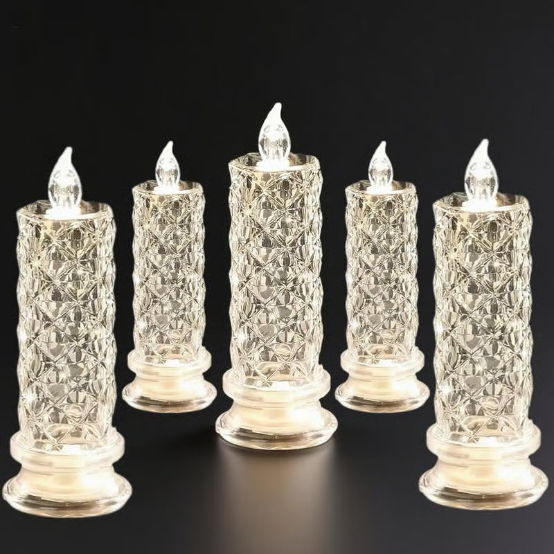 PrismGlow™ – LED Kristall Kerzenset