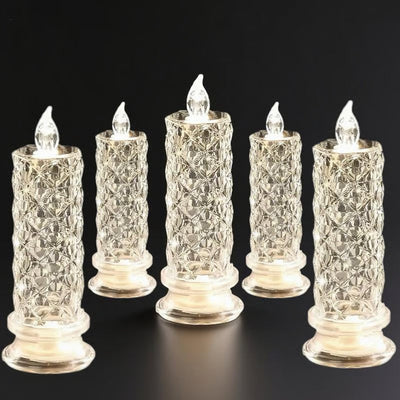PrismGlow™ – LED Kristall Kerzenset