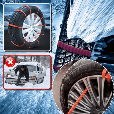 FrostRail™ – Universelle Winter Anti-Rutsch Schneeketten für Fahrzeuge