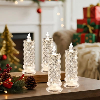 PrismGlow™ – LED Kristall Kerzenset