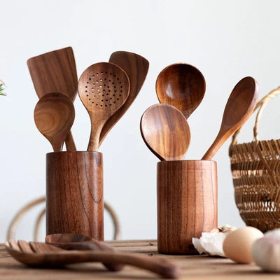 ChefEase™ - 9-teiliges Küchenhelfer-Set aus Holz