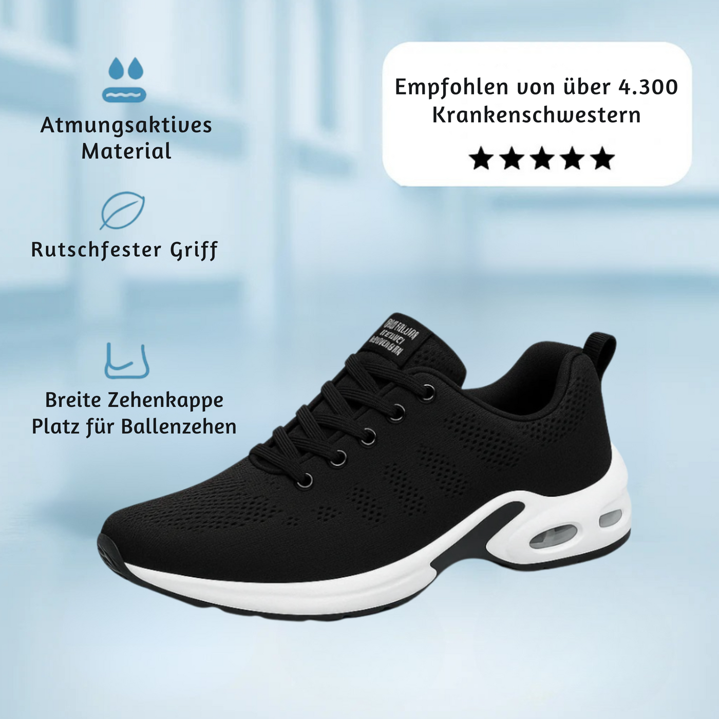 MediStride™ – Ergonomiske Arbejdssko med Støtte