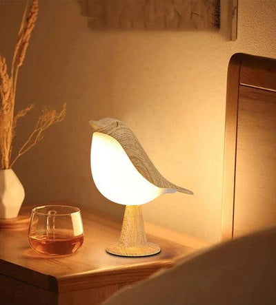 ZenGlow™ – Elegante Nachttischlampe im Vogel-Design