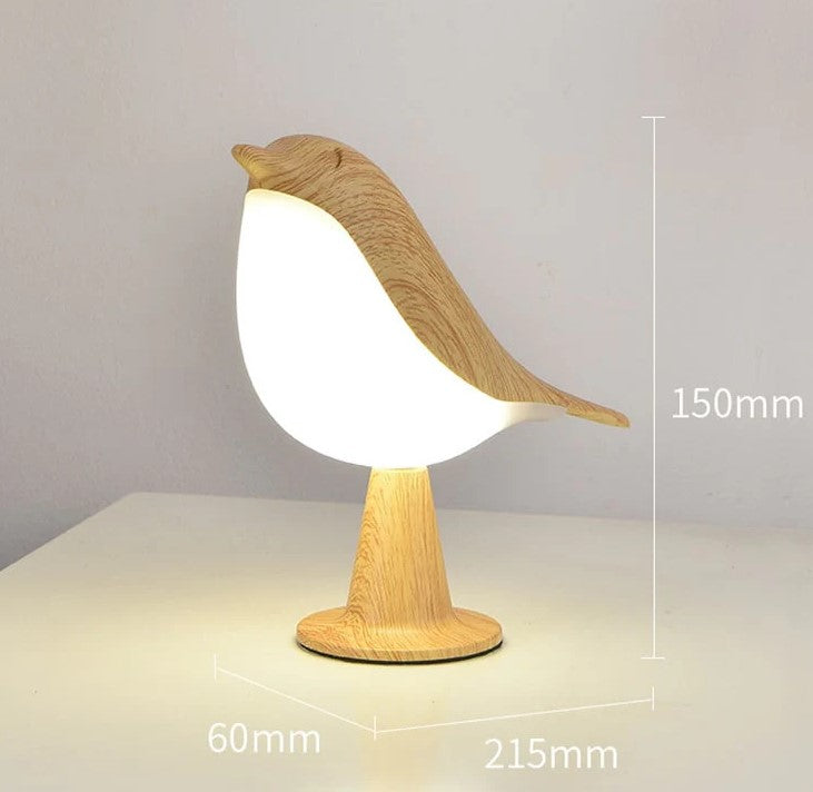 ZenGlow™ – Elegante Nachttischlampe im Vogel-Design