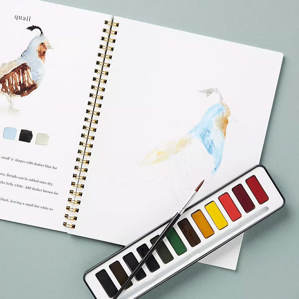 AquaMuse™ – Gemütliches Saisonales Aquarell-Arbeitsbuch