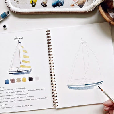 AquaMuse™ – Gemütliches Saisonales Aquarell-Arbeitsbuch