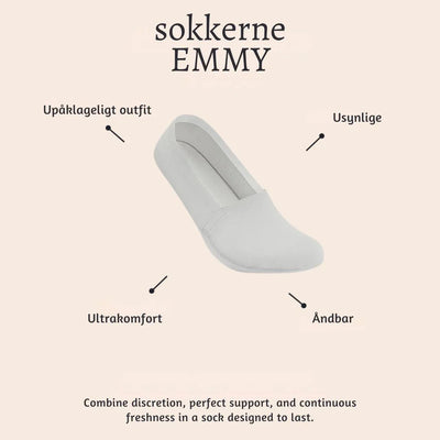 Emmy™ - Usynlige sokker, der bliver siddende