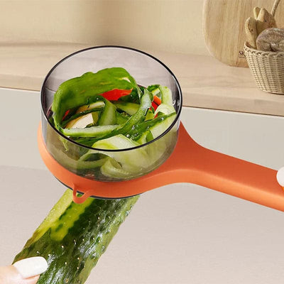 TidyPeel™ – Multifunktionel Skræller med Indbygget Affaldsbeholder