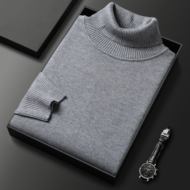 Paul™ – Premium Cashmere Rullekrave Sweater til Mænd