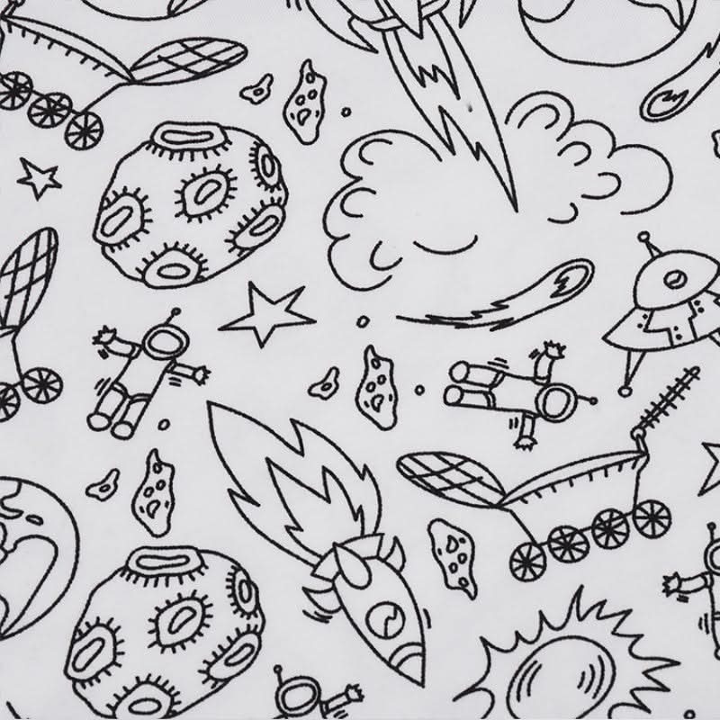 PajamArt™ – DIY Farvelægnings-Pyjamas Sæt til Børn