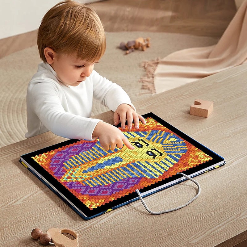 MosaicQuest™ – 100-seitiges Malen-nach-Zahlen Kunstbuch Set