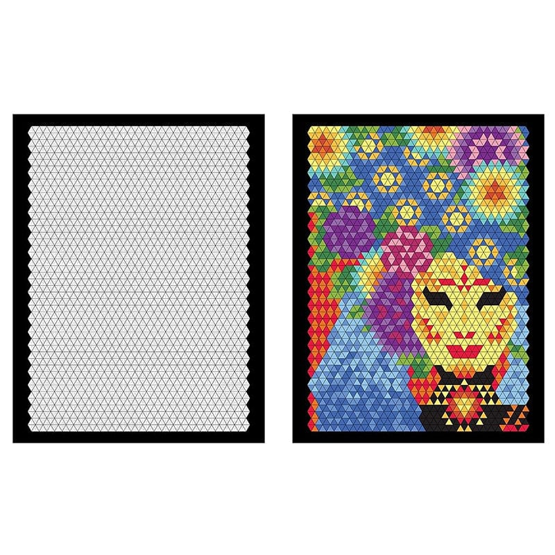 MosaicQuest™ – 100-seitiges Malen-nach-Zahlen Kunstbuch Set