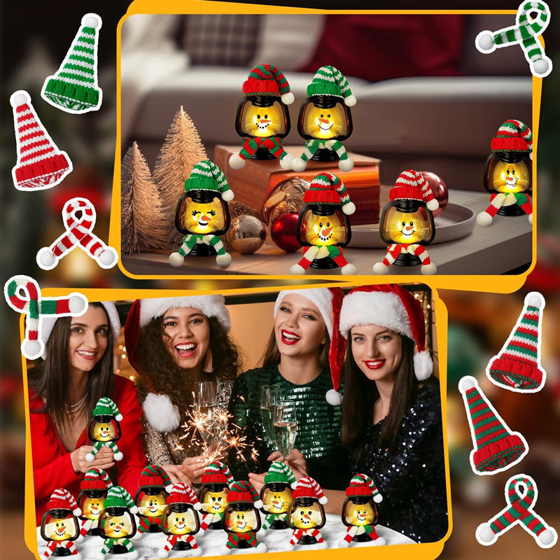 FrostyGlow™ – Mini Jule-Snemands LED Lanterne Dekorationer