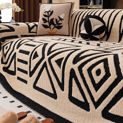 VelvaNest™ – Rutschfester Premium Plüsch Sofabezug