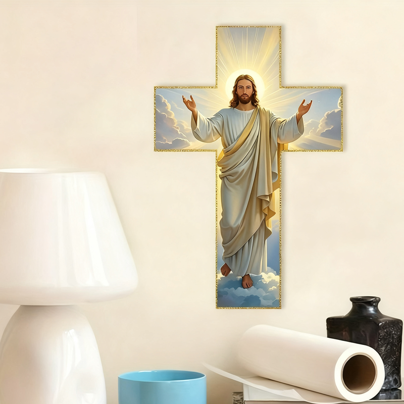 HolyVista™ – Strahlende Jesus Kreuz Wanddekoration