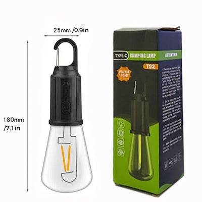 LumaGlow™ – Retro Camping LED-Lampe