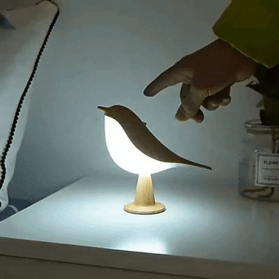 ZenGlow™ – Elegante Nachttischlampe im Vogel-Design