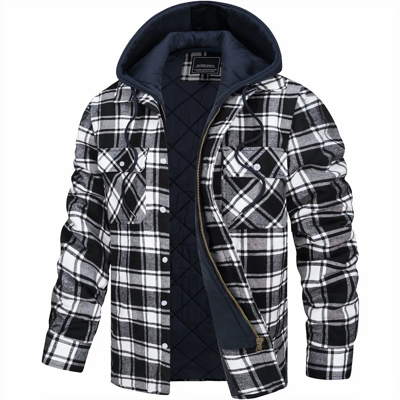 Leon™ – Herren Karierte Steppjacke
