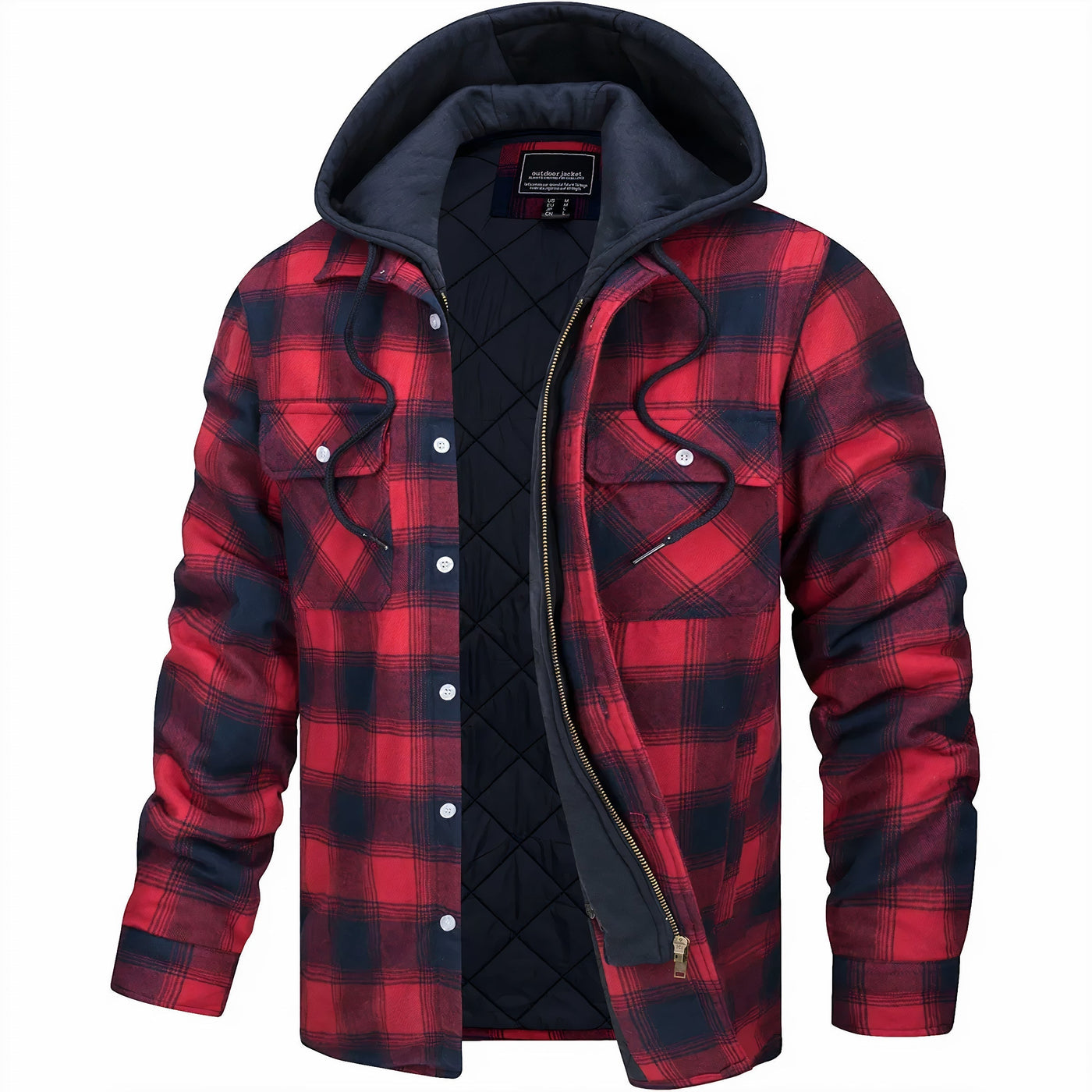 Leon™ – Herren Karierte Steppjacke