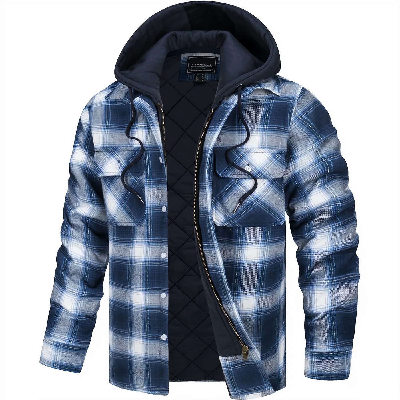 Leon™ – Herren Karierte Steppjacke